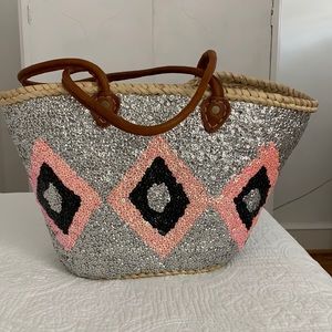 Asha sequined French Market Tote